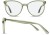 Colour Choice: Green Crystal (C1) (Renewable Bio-Acetate),  Frame Size (mm): Eye Size: <b>54</b> Bridge Size: <b>17</b> Sides: <b>145</b>