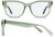 Colour Choice: Green Crystal (C1) (Renewable Bio-Acetate),  Frame Size (mm): Eye Size: <b>54</b> Bridge Size: <b>17</b> Sides: <b>145</b>