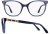 Colour Choice: Navy (02),  Frame Size (mm): Eye Size: <b>52</b> Bridge Size: <b>18</b> Sides: <b>140</b>