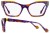 Colour Choice: Polished Purple & Orange Striation (C1),  Frame Size (mm): Eye Size: <b>52</b> Bridge Size: <b>18</b> Sides: <b>140</b>