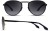 Colour Choice: Black / Gold (BLK) 🕶 (Polarised Grey Graduated Lens),  Frame Size (mm): Eye Size: <b>51</b> Bridge Size: <b>20</b> Sides: <b>145</b>