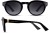 Colour Choice: Black (BLK) 🕶 (Polarised Grey Graduated Lens),  Frame Size (mm): Eye Size: <b>50</b> Bridge Size: <b>24</b> Sides: <b>147</b>